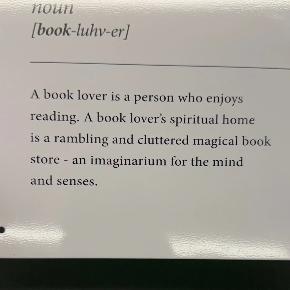 IKEA White Book Lover Sign